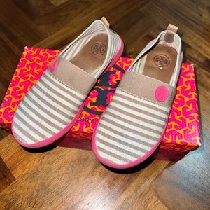 Tory Burch Striped Slippers